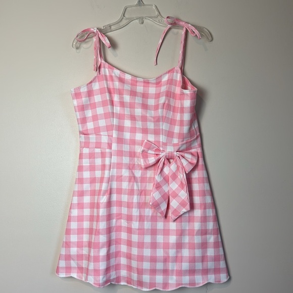 Barbie Costume Dress Pink Plaid Halloween Costume Princess Movie Cosplay NWOT - Picture 6 of 10